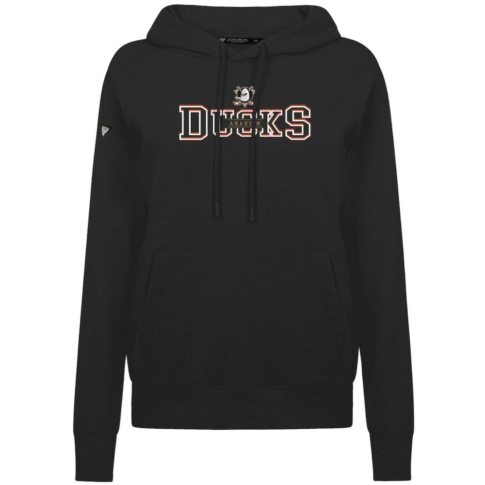 Anaheim Ducks Levelwear Women's Adorn Journey Pullover Hoodie Black
