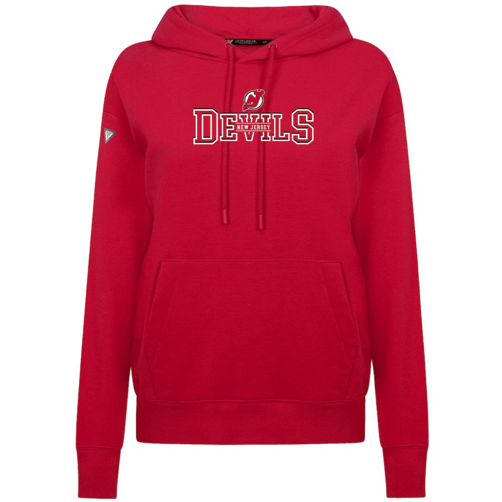 New Jersey Devils Levelwear Women's Adorn Journey Pullover Hoodie Red