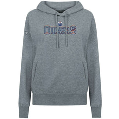 Edmonton Oilers Levelwear Women's Adorn Journey Pullover Hoodie Gray