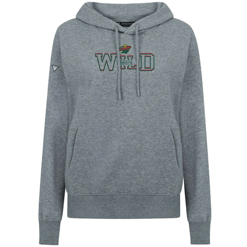 Minnesota Wild Levelwear Women's Adorn Journey Pullover Hoodie Gray