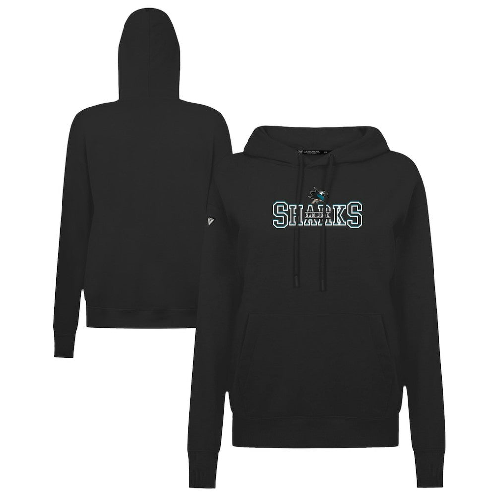 San Jose Sharks Levelwear Women's Adorn Journey Pullover Hoodie Black