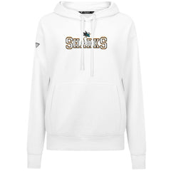 San Jose Sharks Levelwear Women's Adorn Journey Pullover Hoodie White