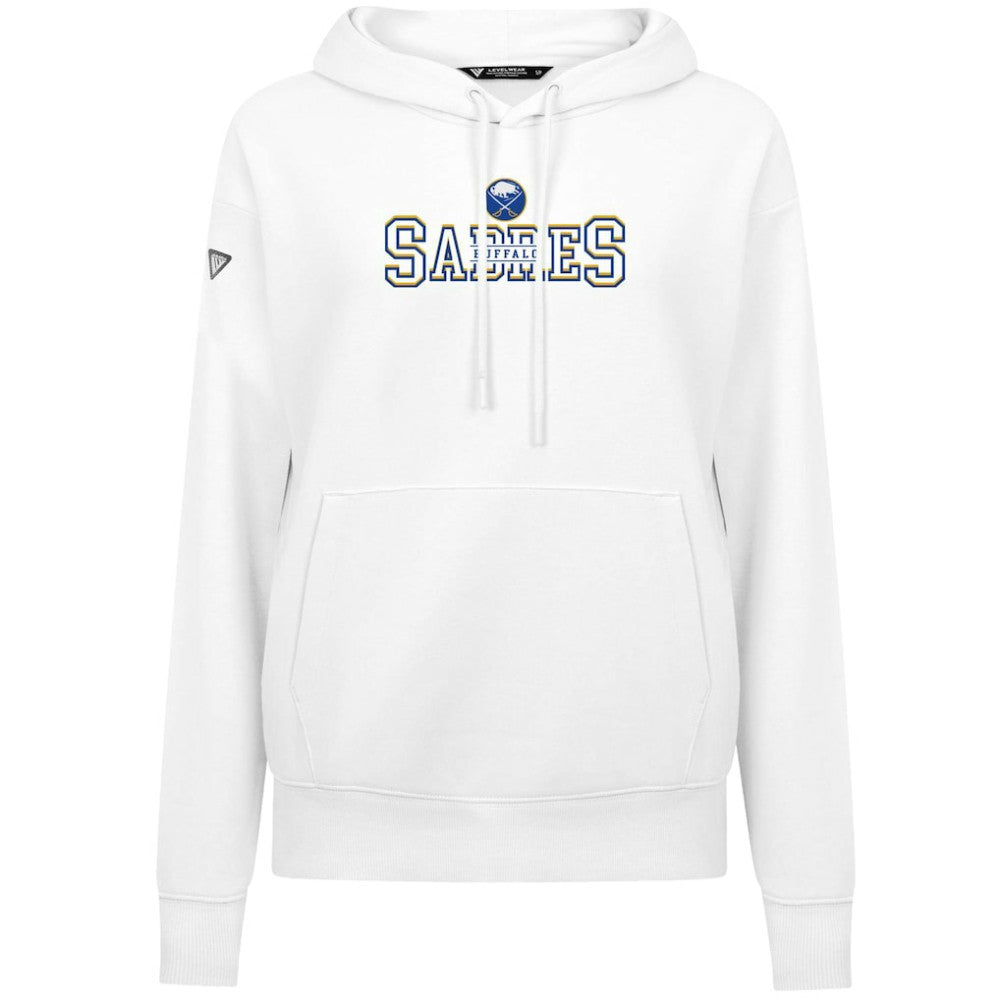 Buffalo Sabres Levelwear Women's Adorn Journey Pullover Hoodie White