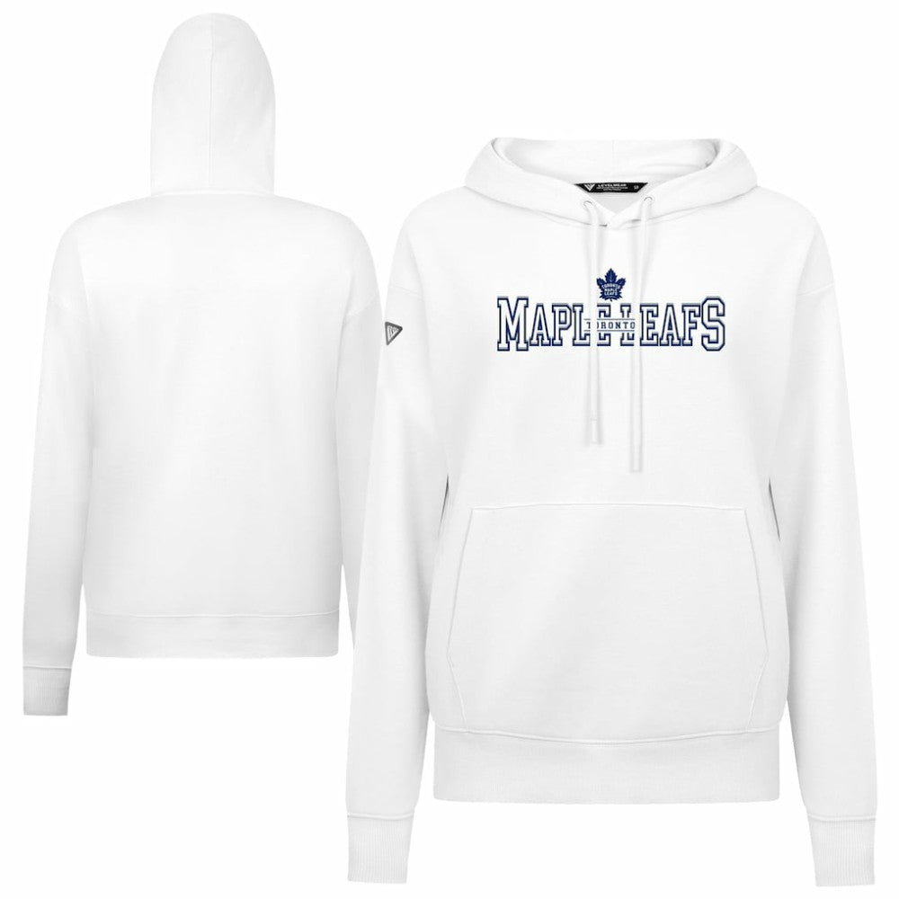 Toronto Maple Leafs Levelwear Women's Adorn Journey Pullover Hoodie White