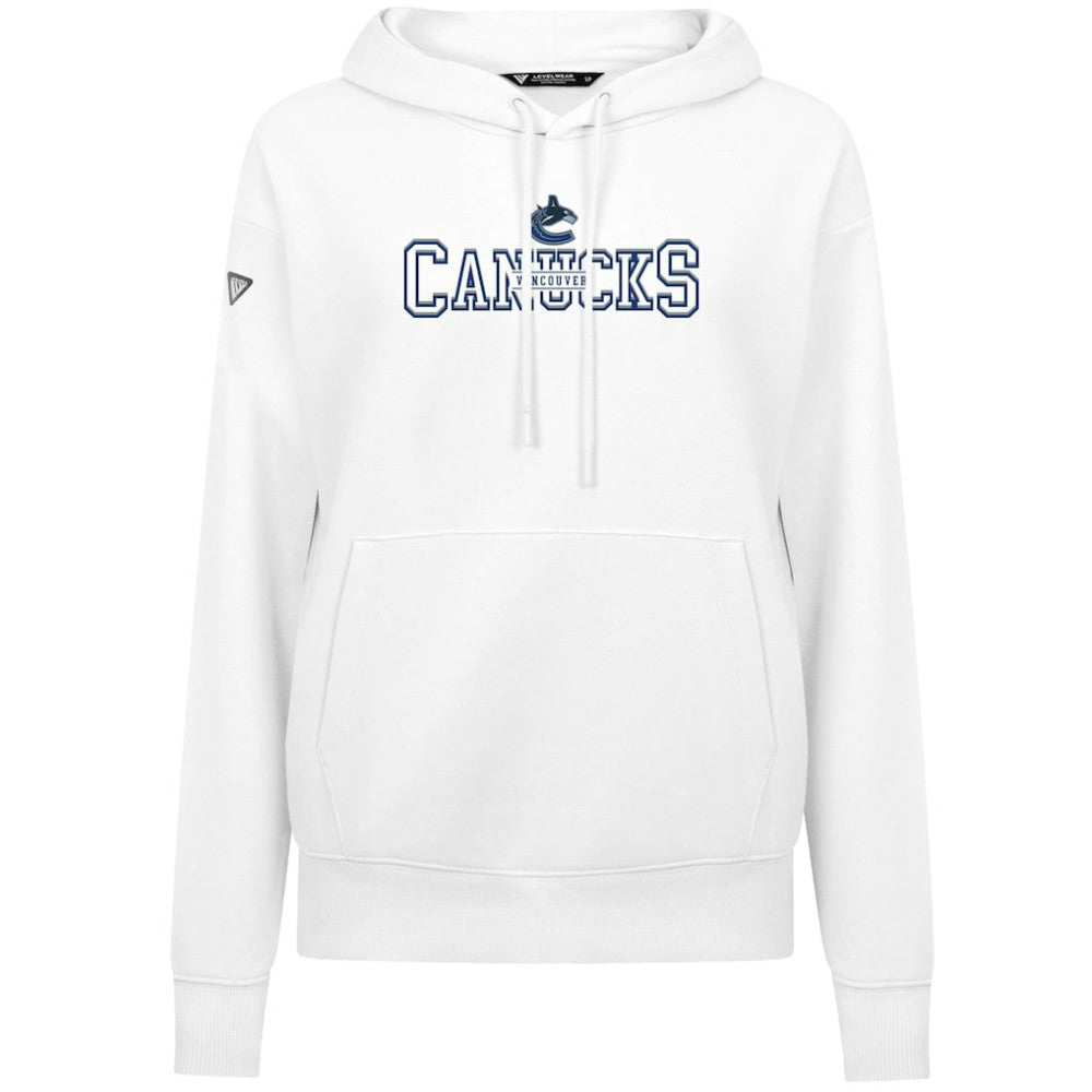 Vancouver Canucks Levelwear Women's Adorn Journey Pullover Hoodie White