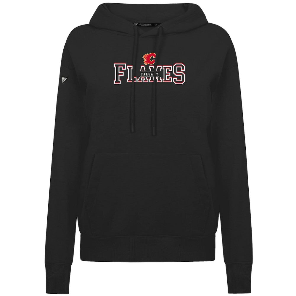 Calgary Flames Levelwear Women's Adorn Journey Pullover Hoodie Black