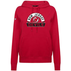 New Jersey Devils Levelwear Women's Adorn Banner Arch Pullover Hoodie Red