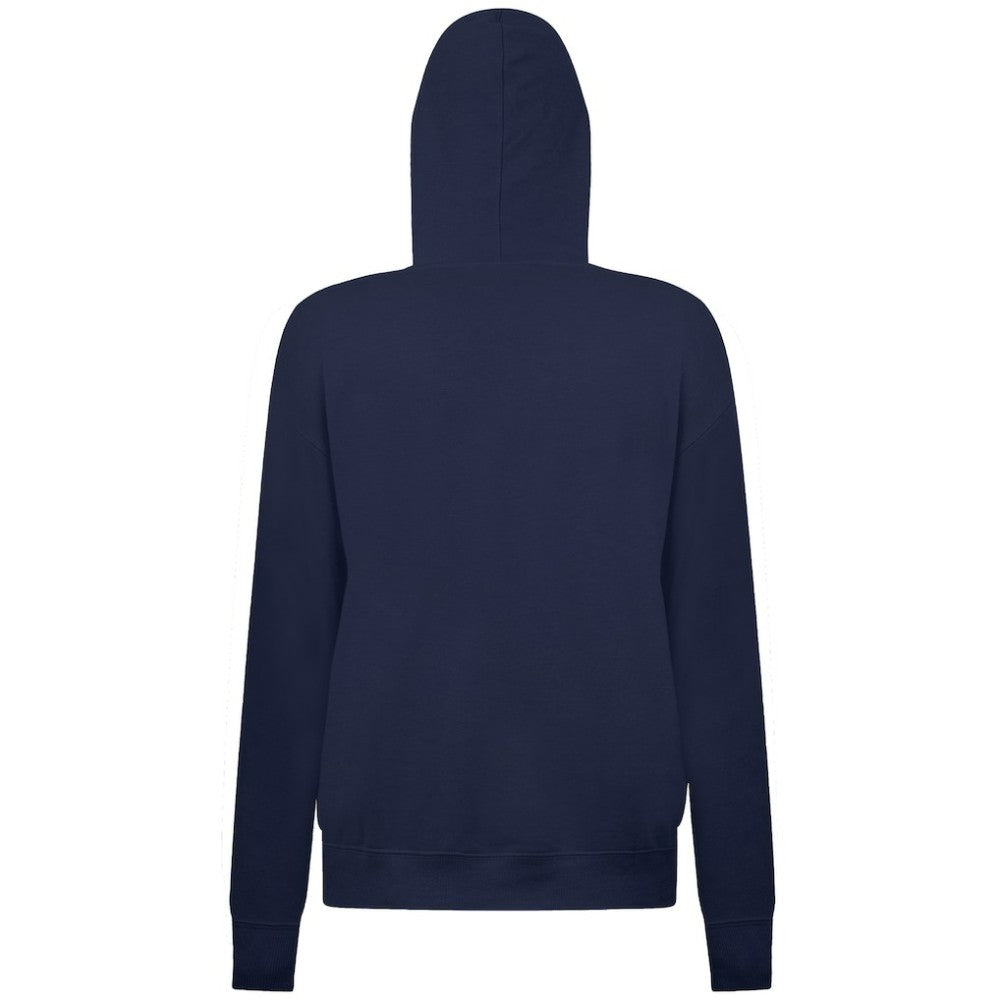 Washington Capitals Levelwear Women's Adorn Banner Arch Pullover Hoodie Navy