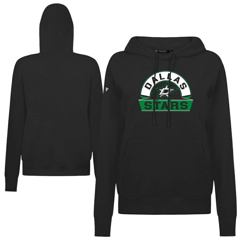 Dallas Stars Levelwear Women's Adorn Banner Arch Pullover Hoodie Black