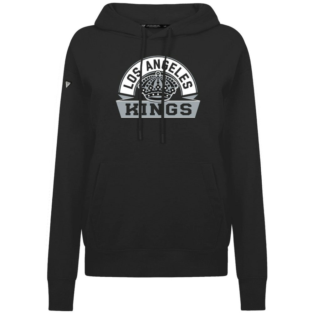 Los Angeles Kings Levelwear Women's Adorn Banner Arch Pullover Hoodie Black