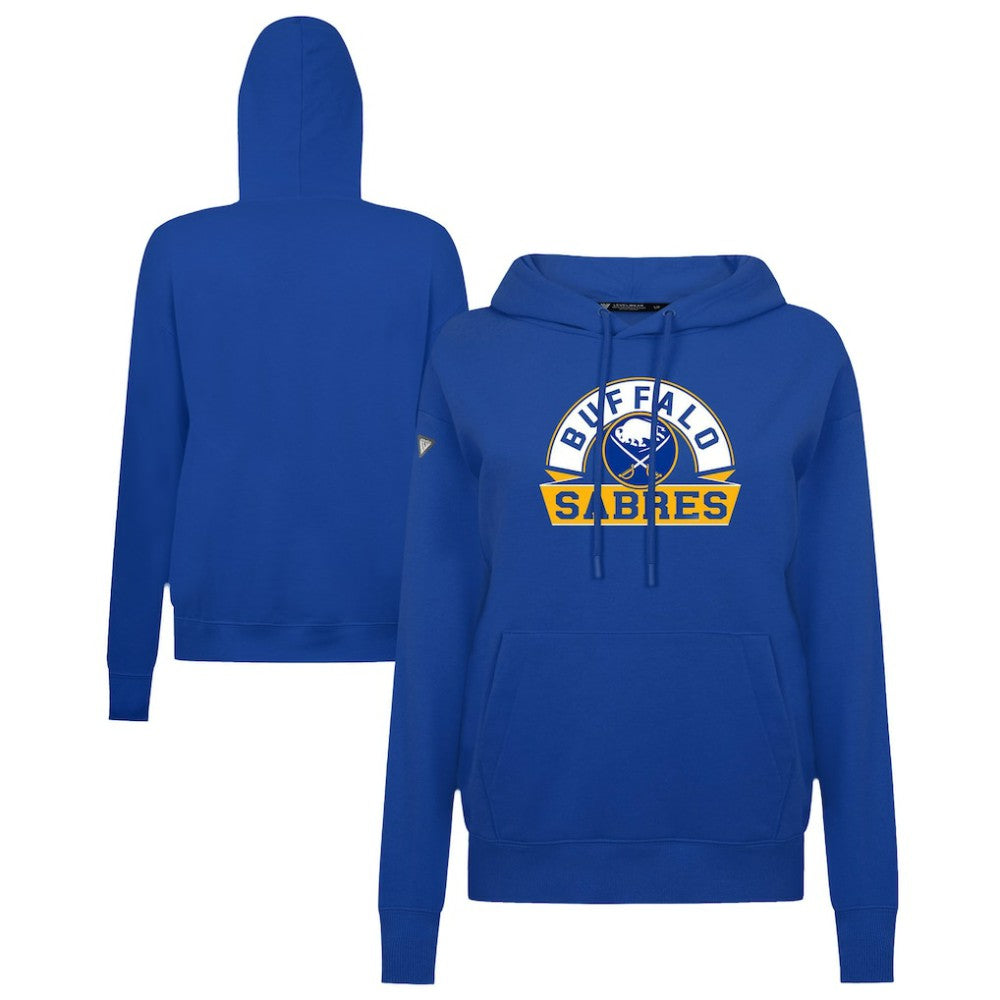 Buffalo Sabres Levelwear Women's Adorn Banner Arch Pullover Hoodie Royal