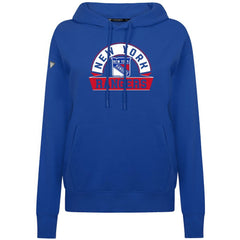 New York Rangers Levelwear Women's Adorn Banner Arch Pullover Hoodie Royal