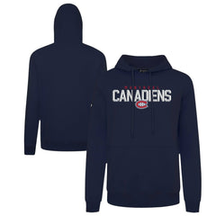 Montreal Canadiens Levelwear Podium Carve Pullover Hoodie Navy