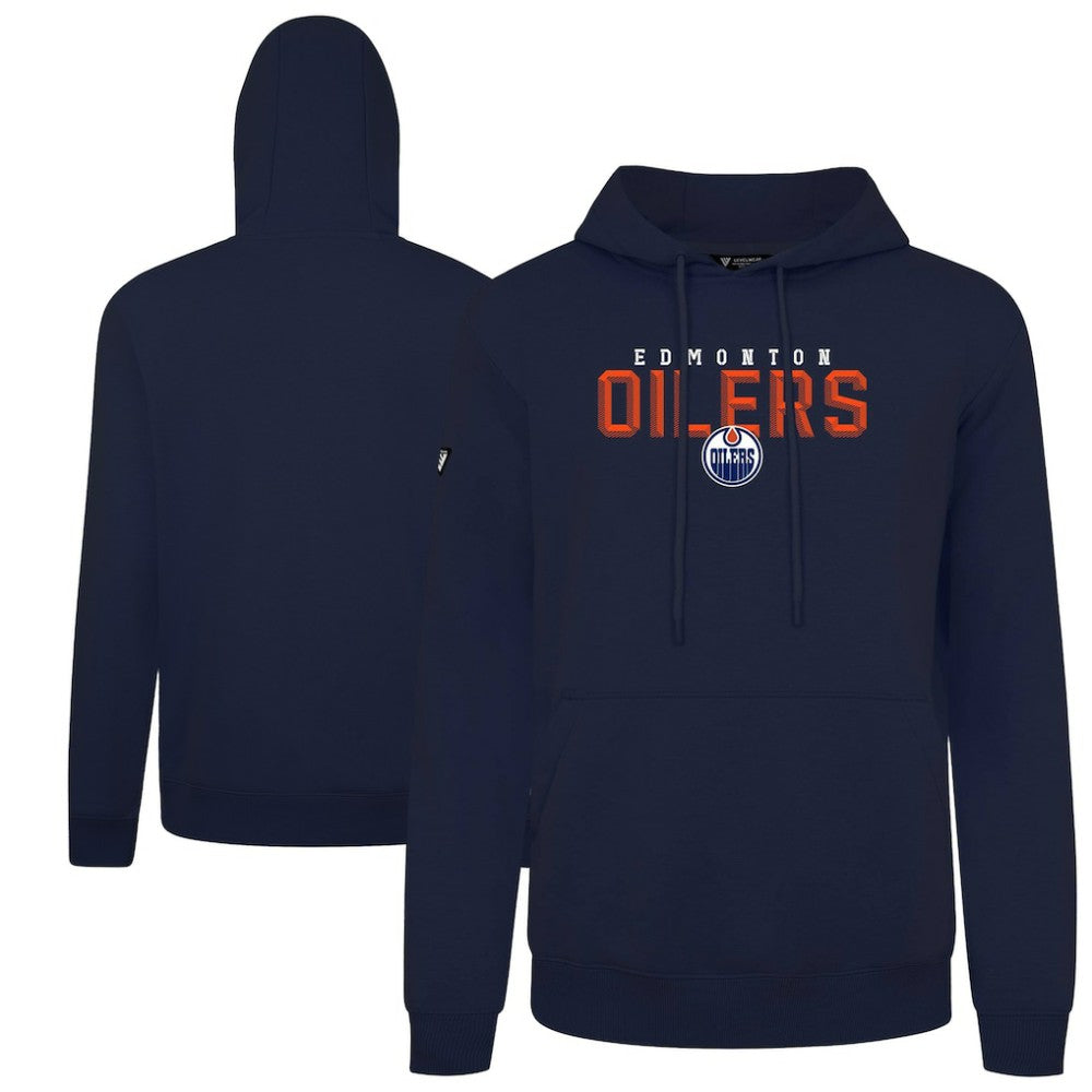 Edmonton Oilers Levelwear Podium Carve Pullover Hoodie Navy