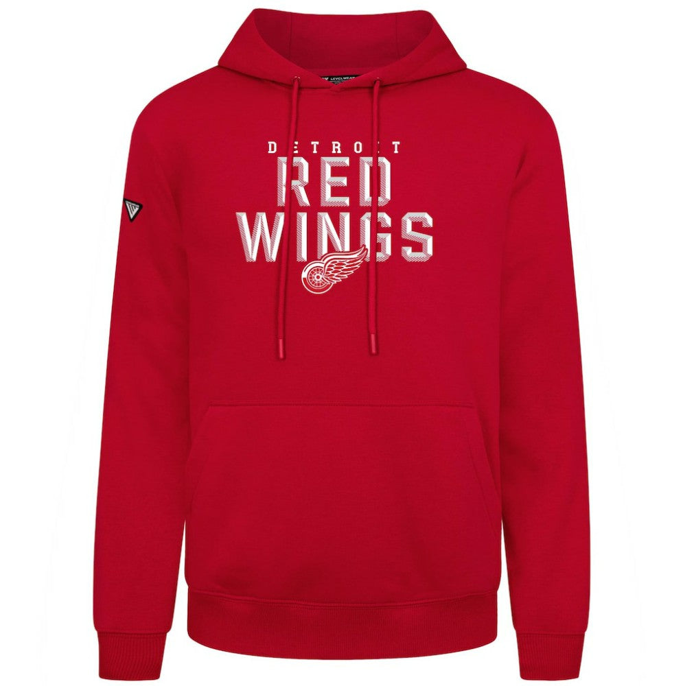 Detroit Red Wings Levelwear Podium Carve Pullover Hoodie Red