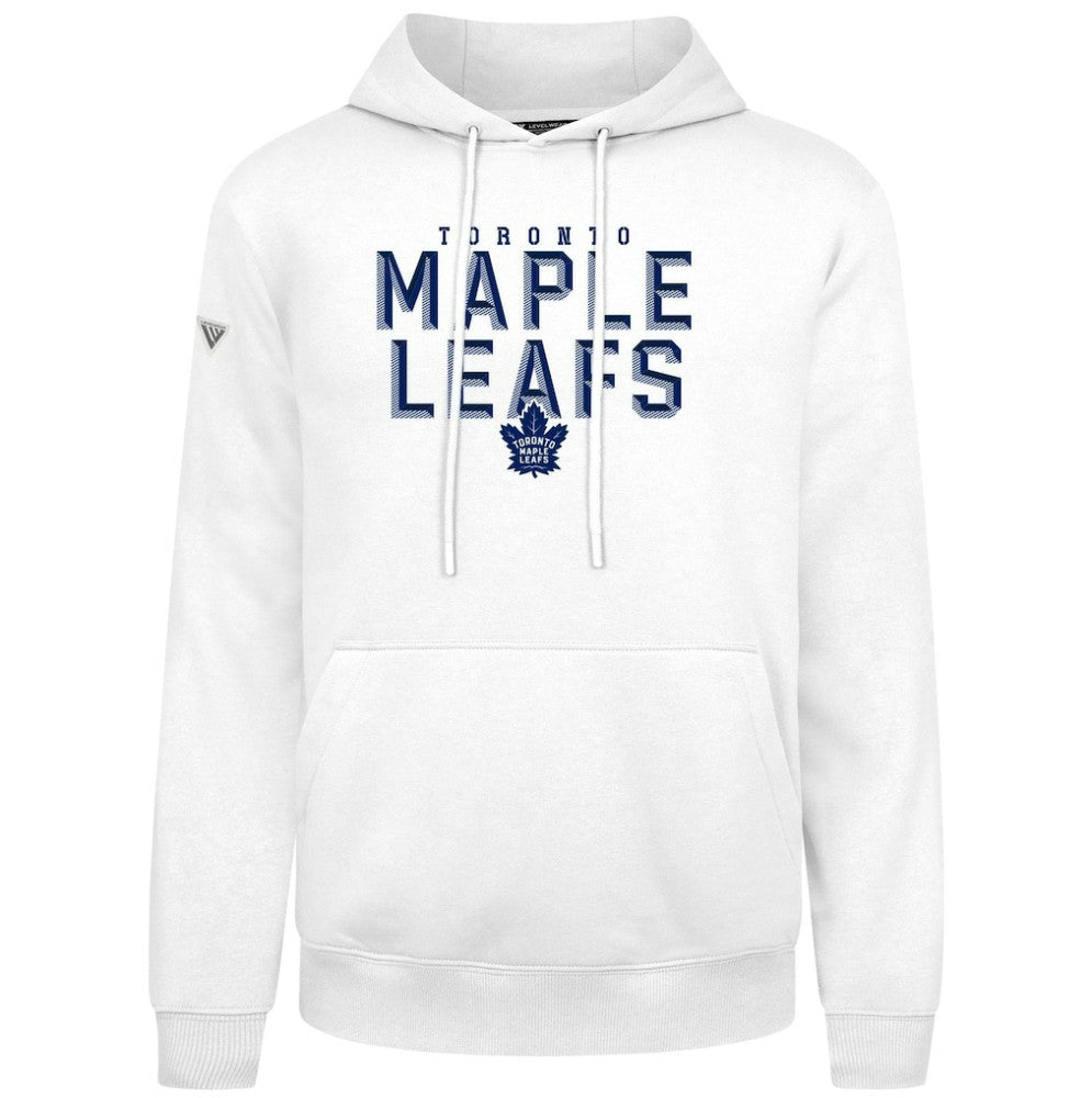 Toronto Maple Leafs Levelwear Podium Carve Pullover Hoodie White