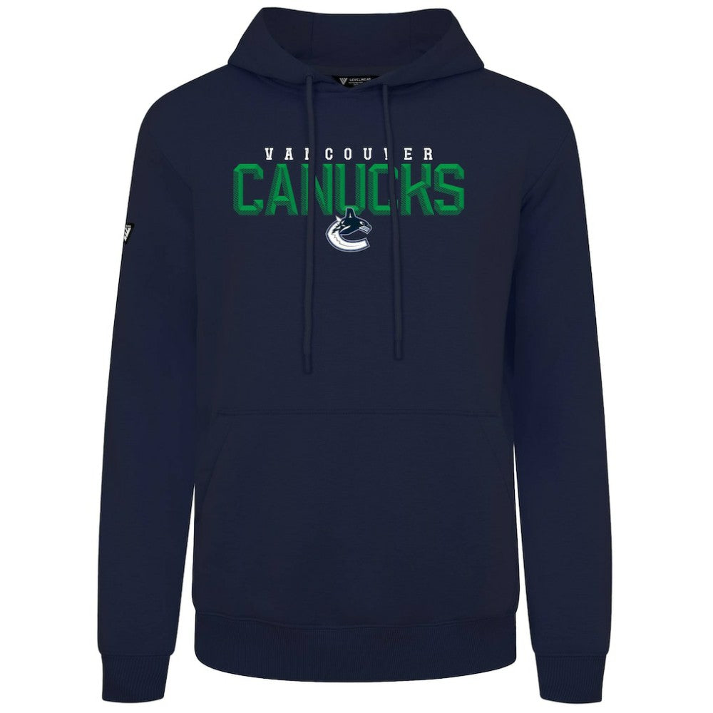 Vancouver Canucks Levelwear Podium Carve Pullover Hoodie Navy