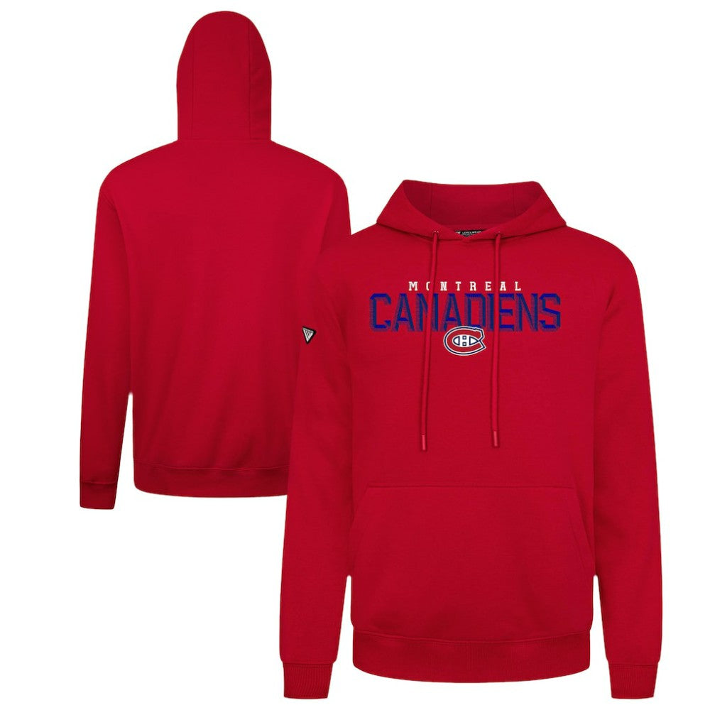 Montreal Canadiens Levelwear Podium Carve Pullover Hoodie Red