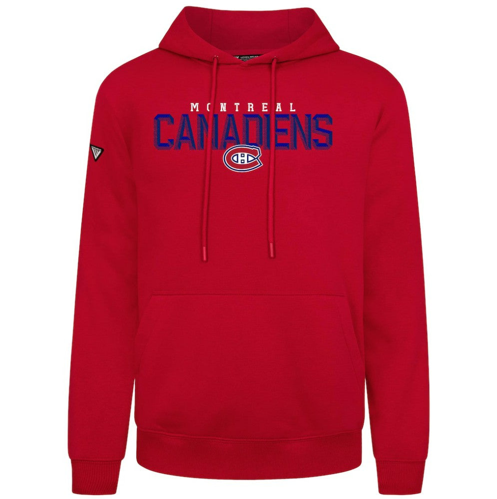 Montreal Canadiens Levelwear Podium Carve Pullover Hoodie Red