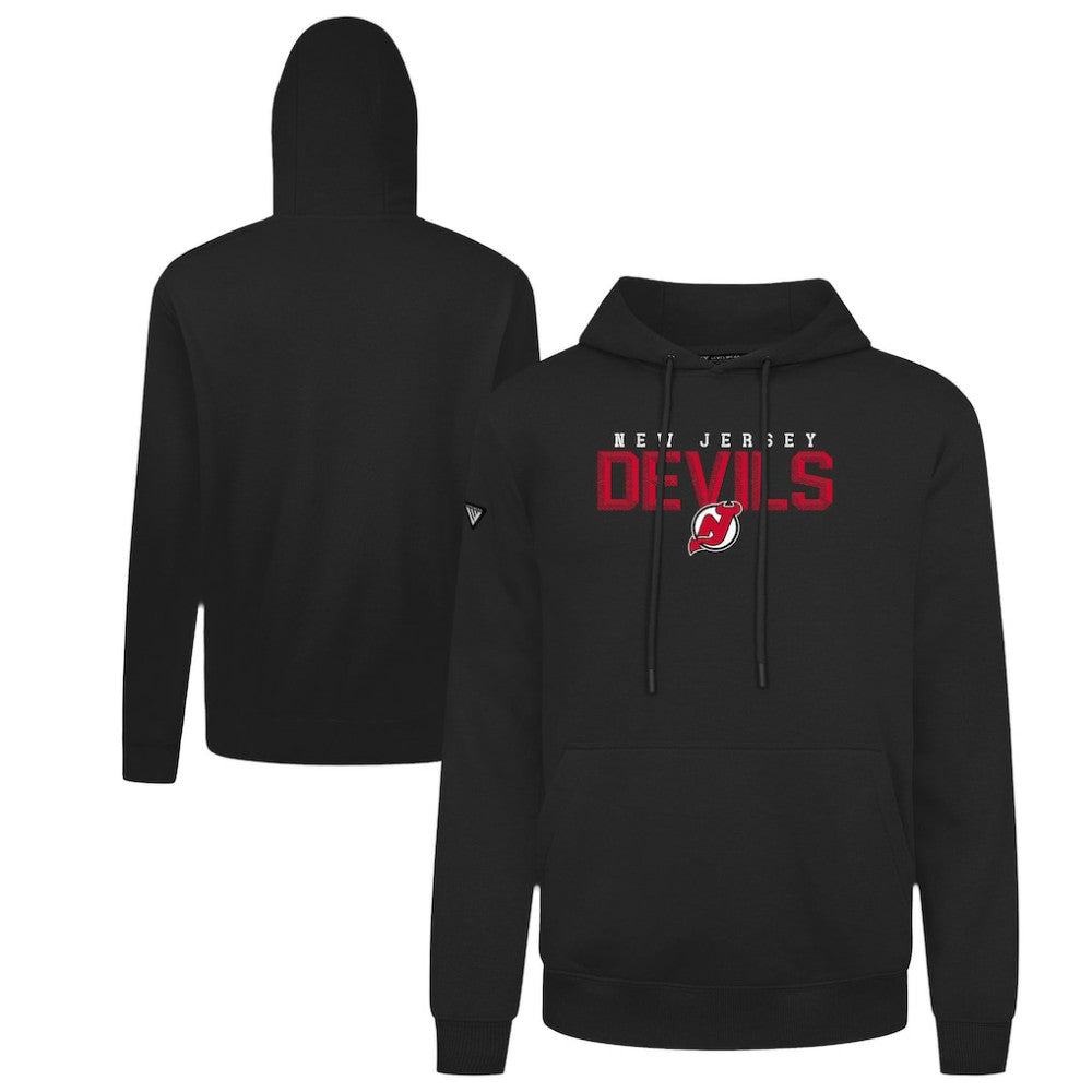 New Jersey Devils Levelwear Podium Carve Pullover Hoodie Black