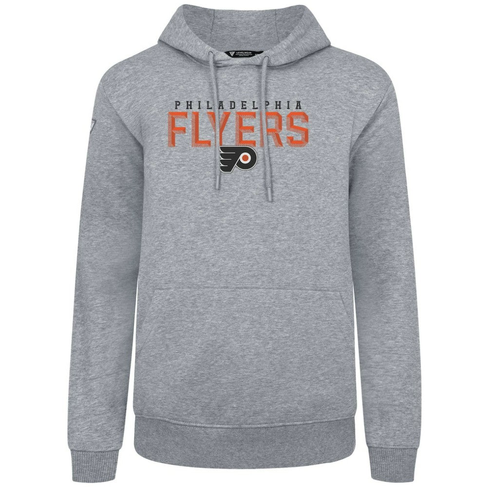 Philadelphia Flyers Levelwear Podium Carve Pullover Hoodie Gray