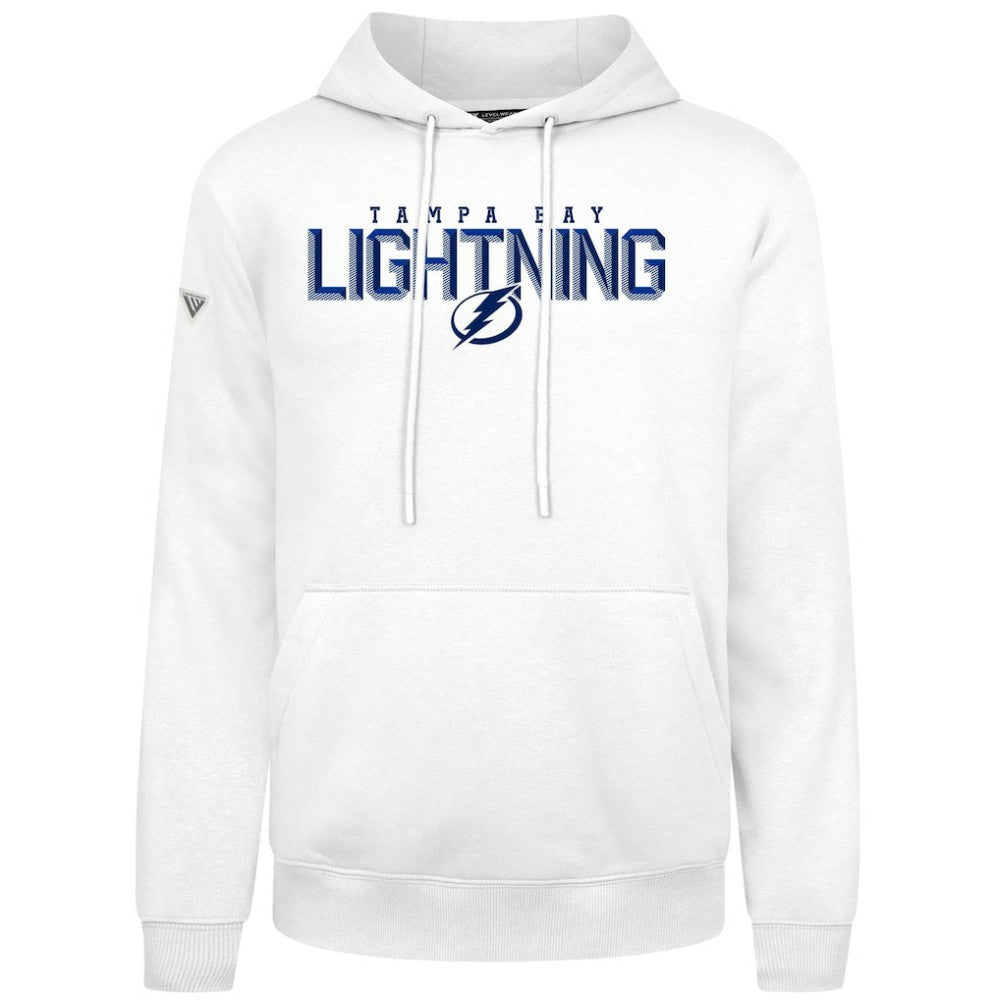 Tampa Bay Lightning Levelwear Podium Carve Pullover Hoodie White