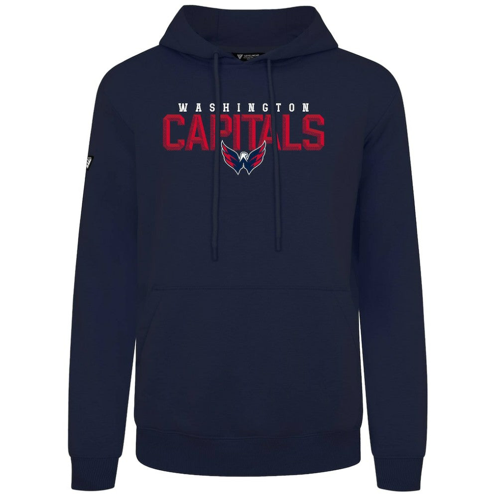 Washington Capitals Levelwear Podium Carve Pullover Hoodie Navy