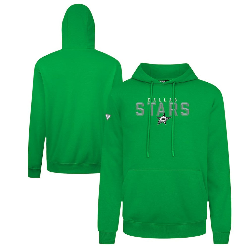 Dallas Stars Levelwear Podium Carve Pullover Hoodie Green