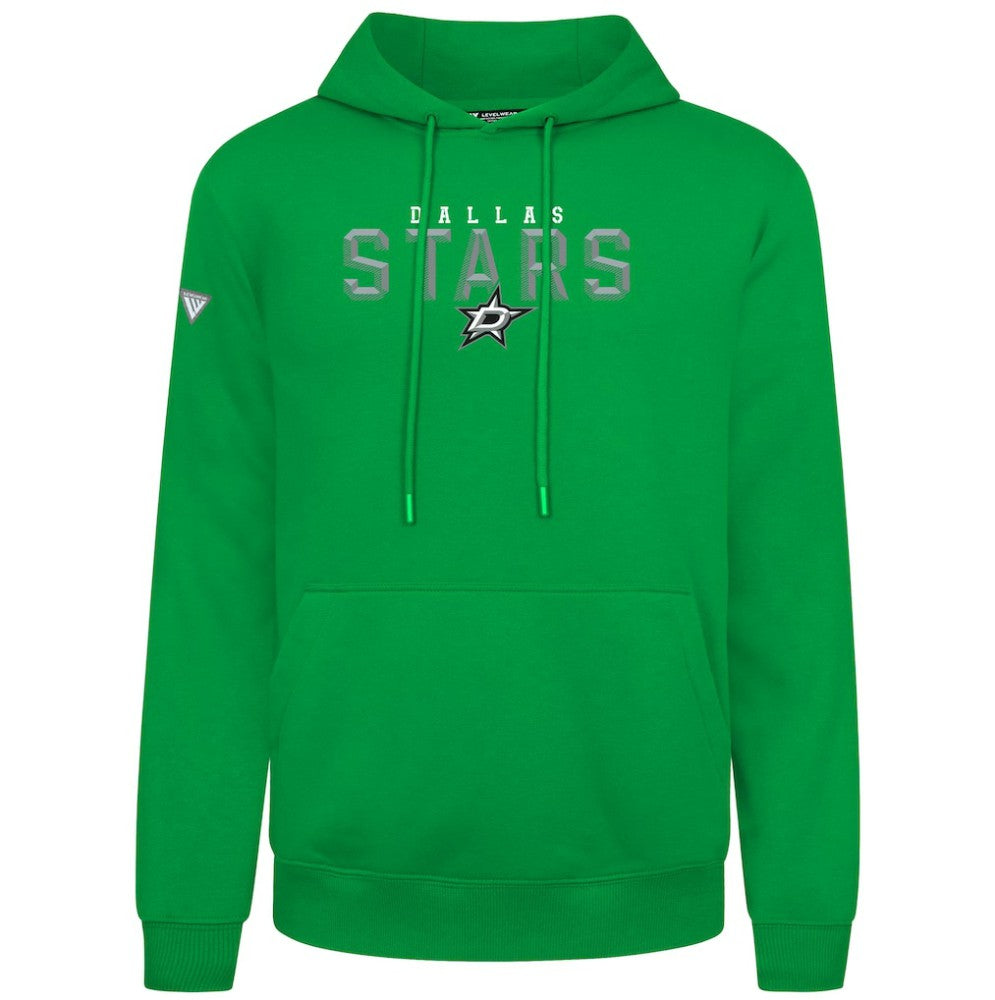 Dallas Stars Levelwear Podium Carve Pullover Hoodie Green