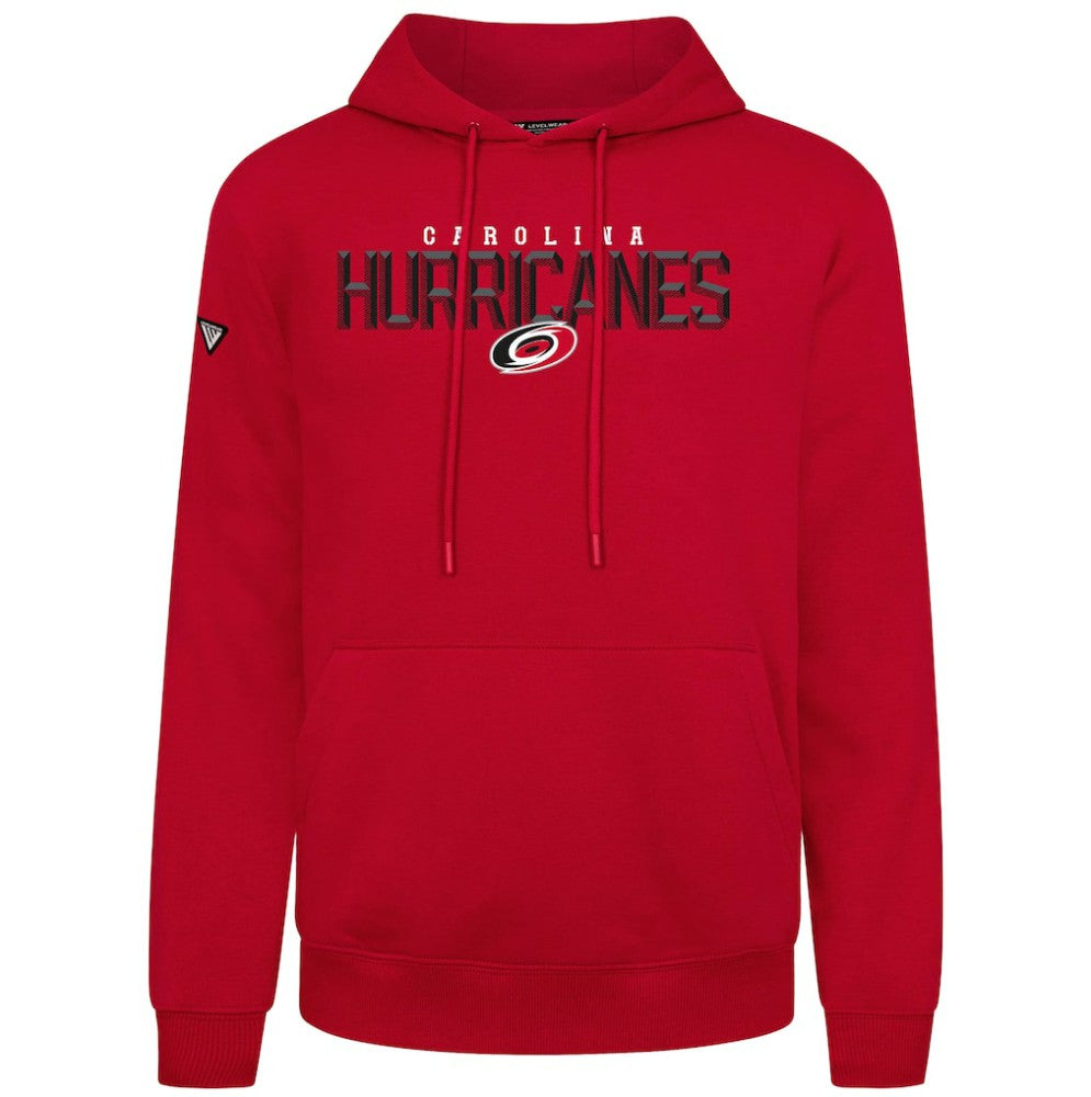 Carolina Hurricanes Levelwear Podium Carve Pullover Hoodie Red