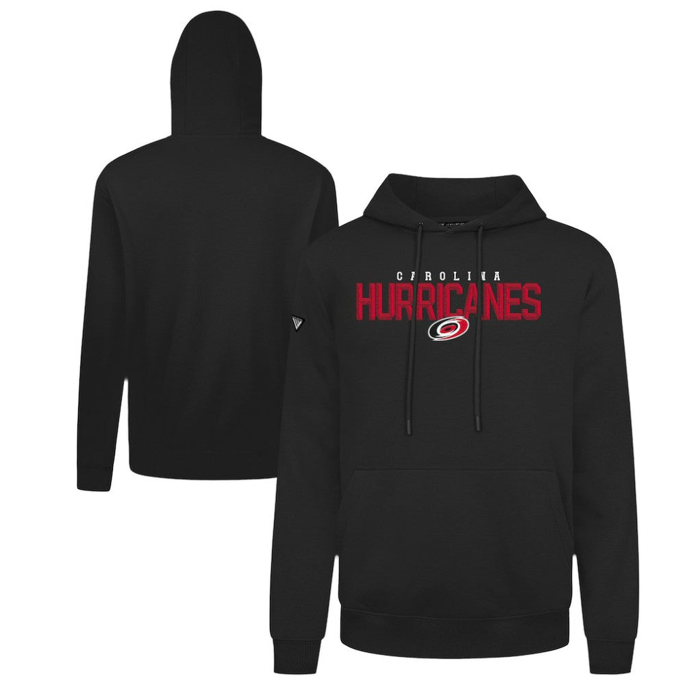 Carolina Hurricanes Levelwear Podium Carve Pullover Hoodie Black