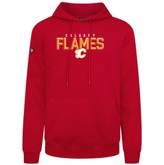 Calgary Flames Levelwear Podium Carve Pullover Hoodie Red