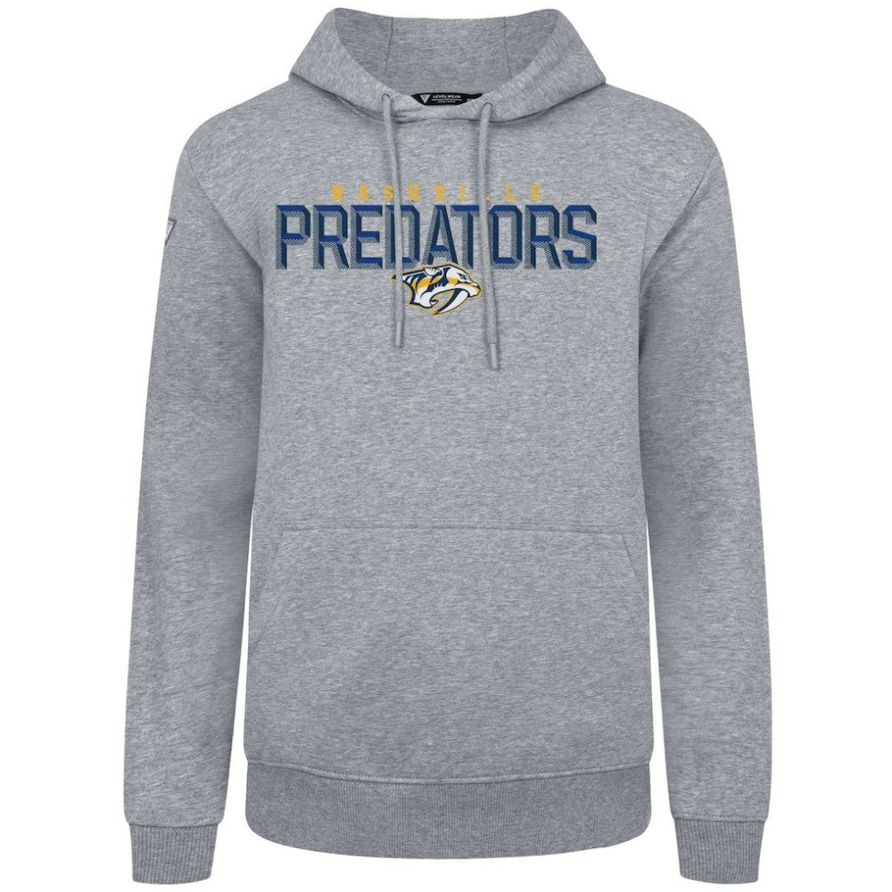 Nashville Predators Levelwear Podium Carve Pullover Hoodie Gray
