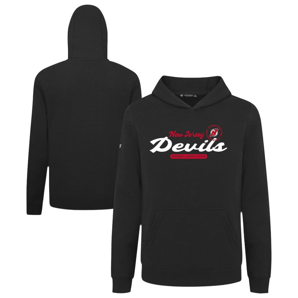 New Jersey Devils Levelwear Youth Podium Monument Pullover Hoodie Black