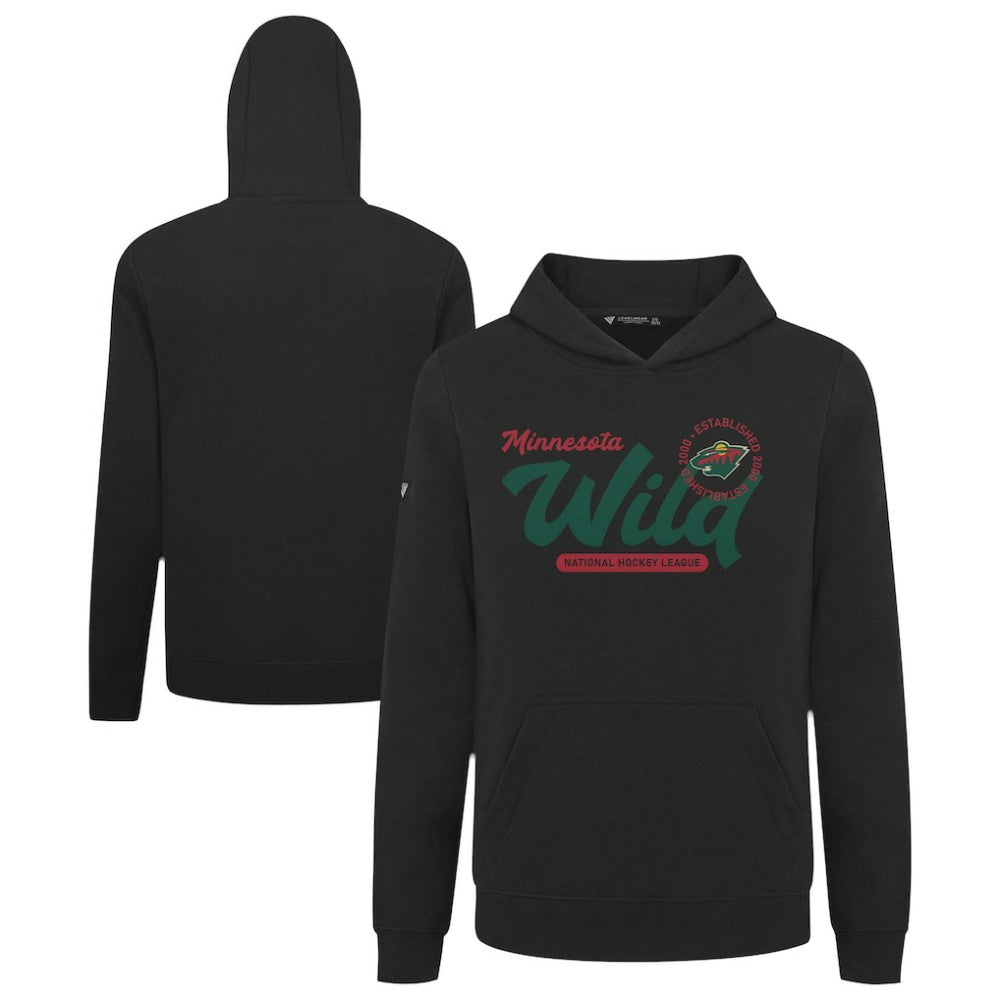 Minnesota Wild Levelwear Youth Podium Monument Pullover Hoodie Black