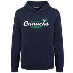 Vancouver Canucks Levelwear Youth Podium Monument Pullover Hoodie Navy