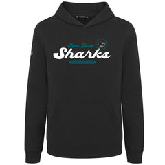 San Jose Sharks Levelwear Youth Podium Monument Pullover Hoodie Black