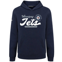 Winnipeg Jets Levelwear Youth Podium Monument Pullover Hoodie Navy