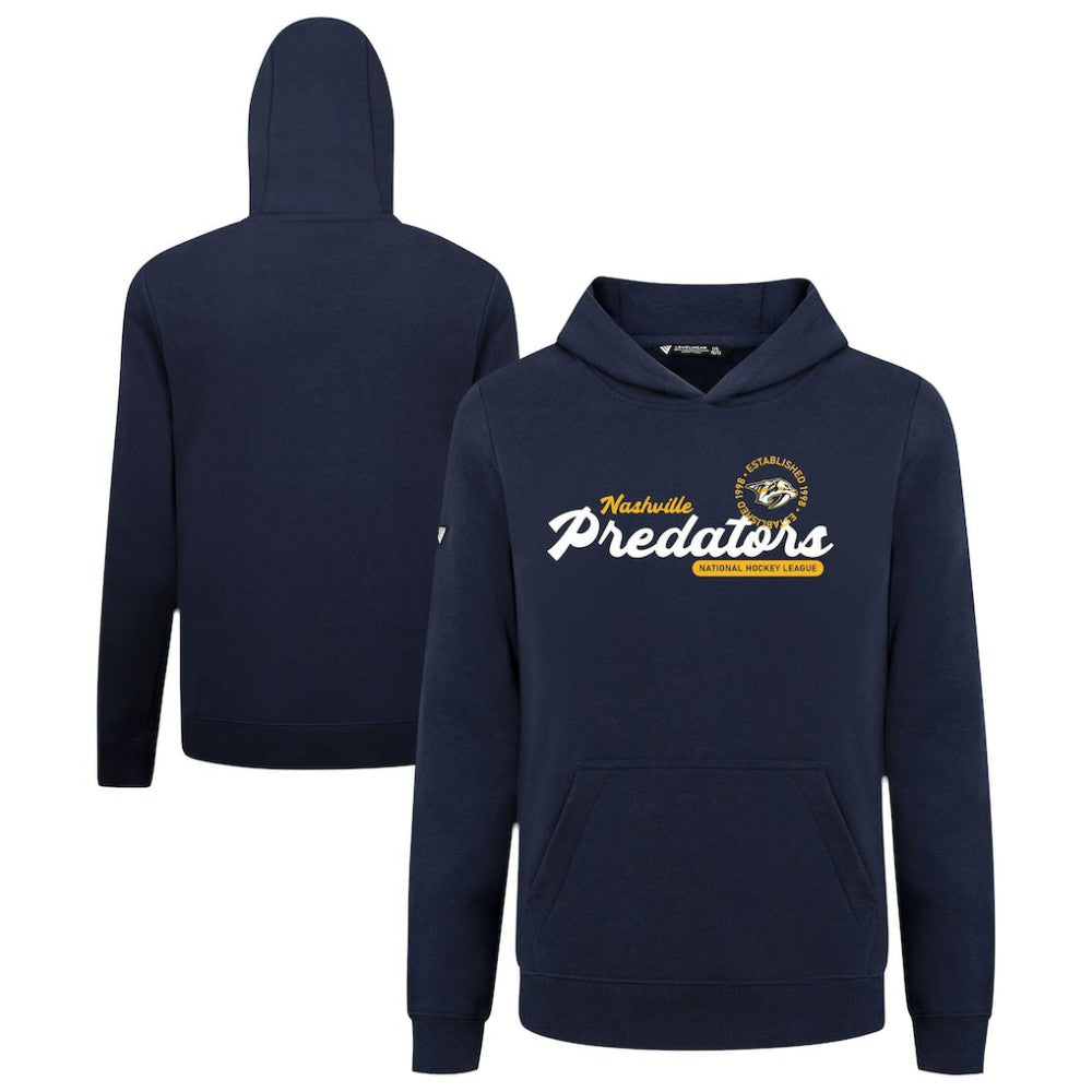 Nashville Predators Levelwear Youth Podium Monument Pullover Hoodie Navy
