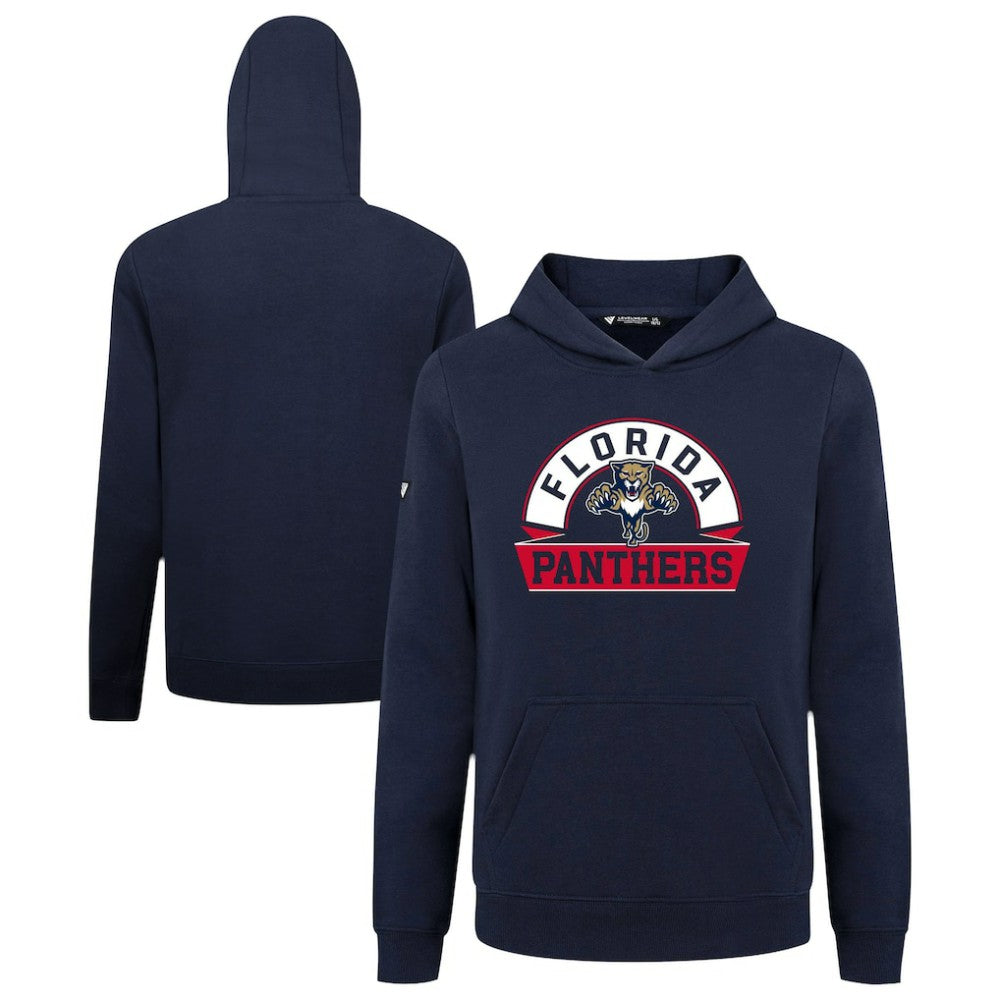Florida Panthers Levelwear Youth Podium Banner Arch Pullover Hoodie Navy