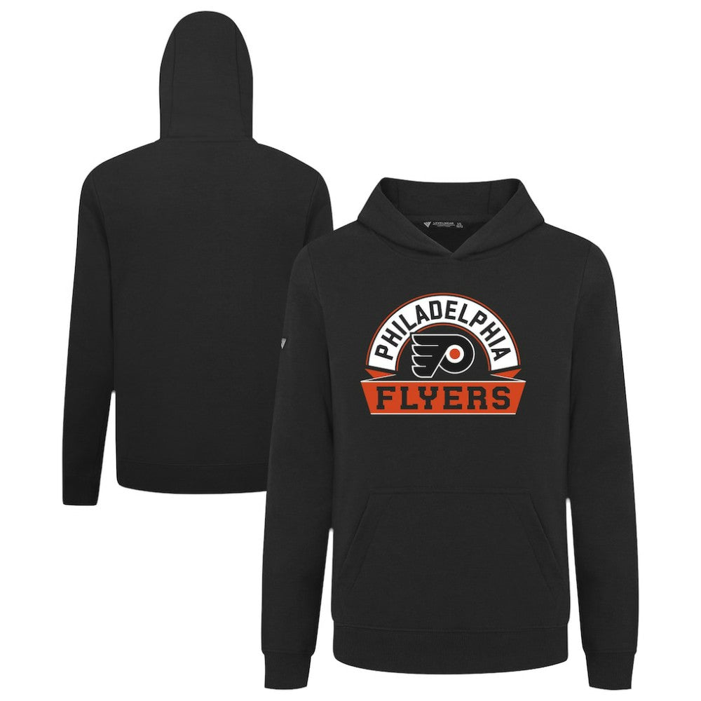 Philadelphia Flyers Levelwear Youth Podium Banner Arch Pullover Hoodie Black