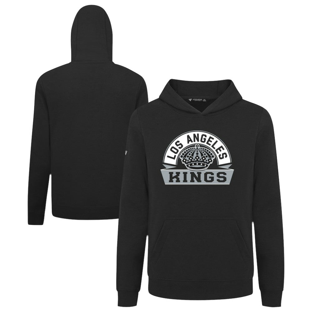 Los Angeles Kings Levelwear Youth Podium Banner Arch Pullover Hoodie Black
