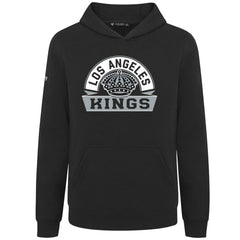 Los Angeles Kings Levelwear Youth Podium Banner Arch Pullover Hoodie Black