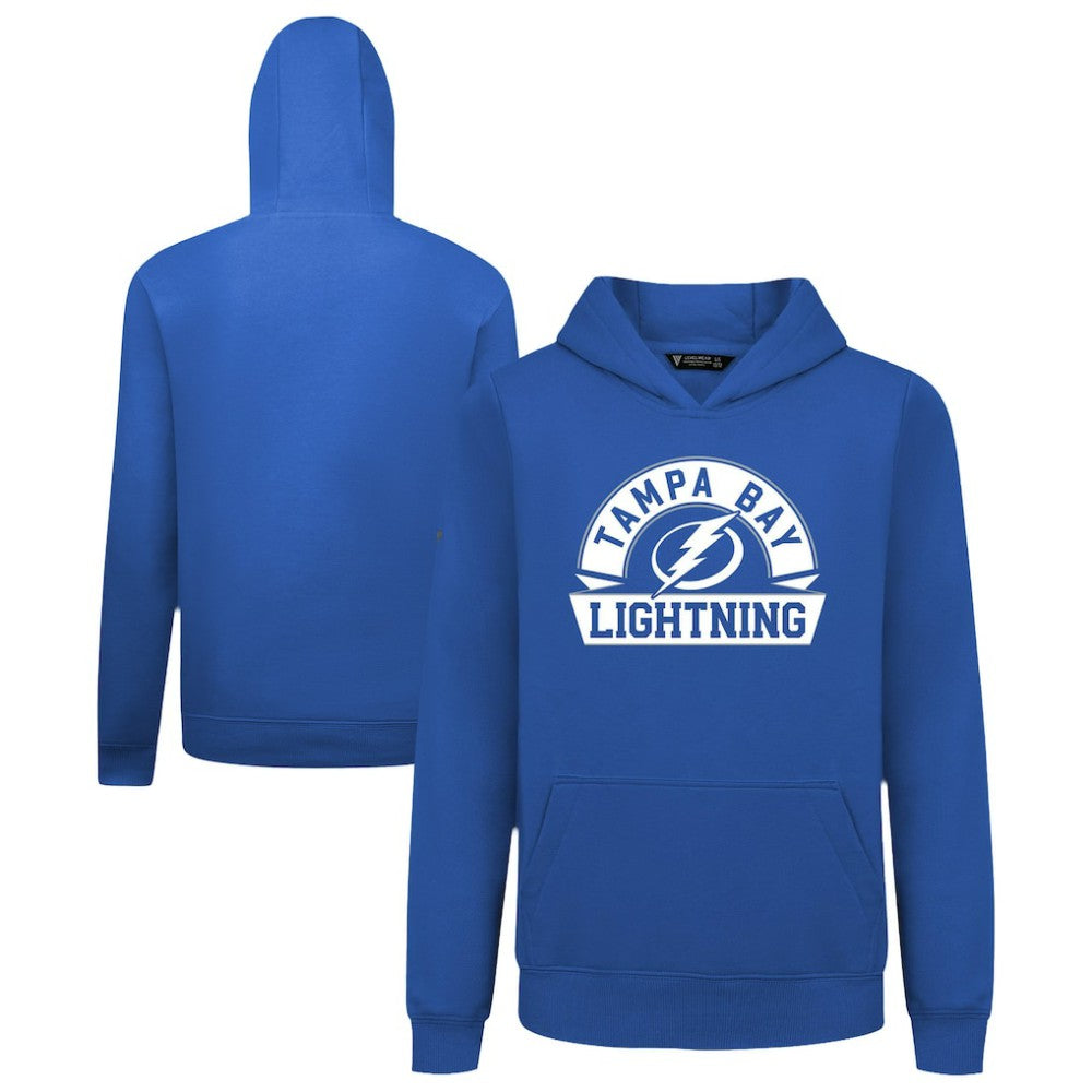 Tampa Bay Lightning Levelwear Youth Podium Banner Arch Pullover Hoodie Royal