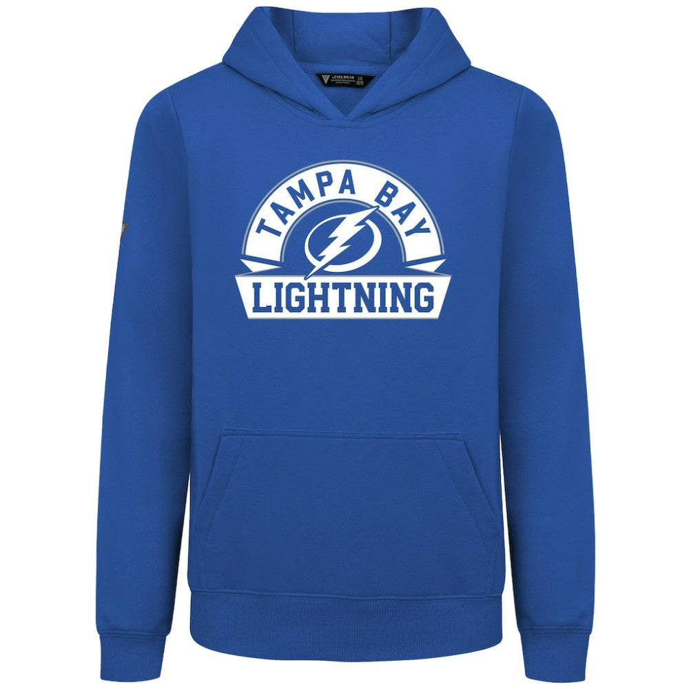 Tampa Bay Lightning Levelwear Youth Podium Banner Arch Pullover Hoodie Royal