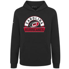 Carolina Hurricanes Levelwear Youth Podium Banner Arch Pullover Hoodie Black