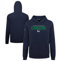 Vancouver Canucks Levelwear Youth Podium Carve Pullover Hoodie Navy