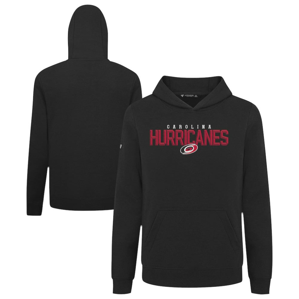 Carolina Hurricanes Levelwear Youth Podium Carve Pullover Hoodie Black