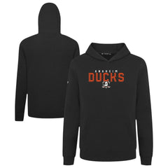 Anaheim Ducks Levelwear Youth Podium Carve Pullover Hoodie Black
