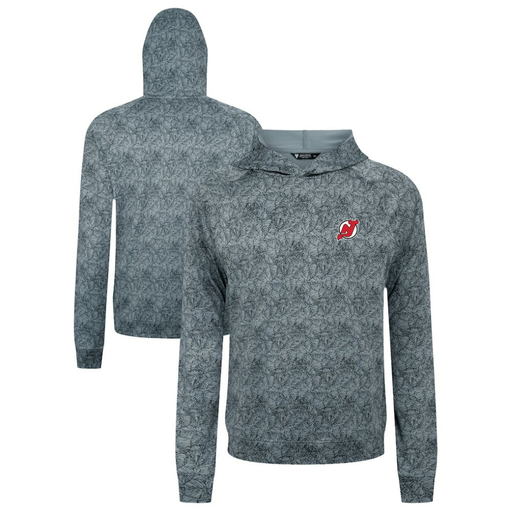 New Jersey Devils Levelwear Albatross Raglan Pullover Hoodie Gray
